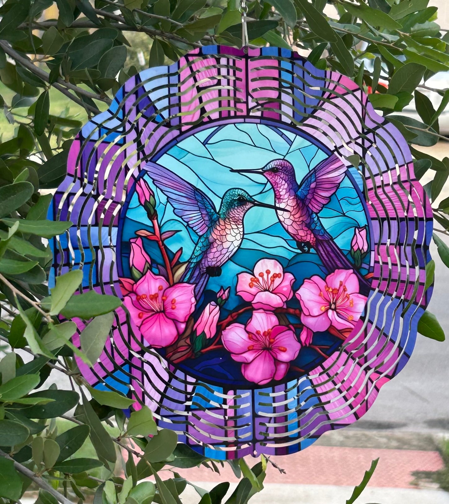 10" Hummingbird Wind Spinner