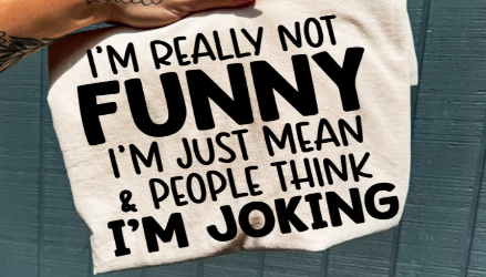 Funny mean statement shirt for dry humor lovers