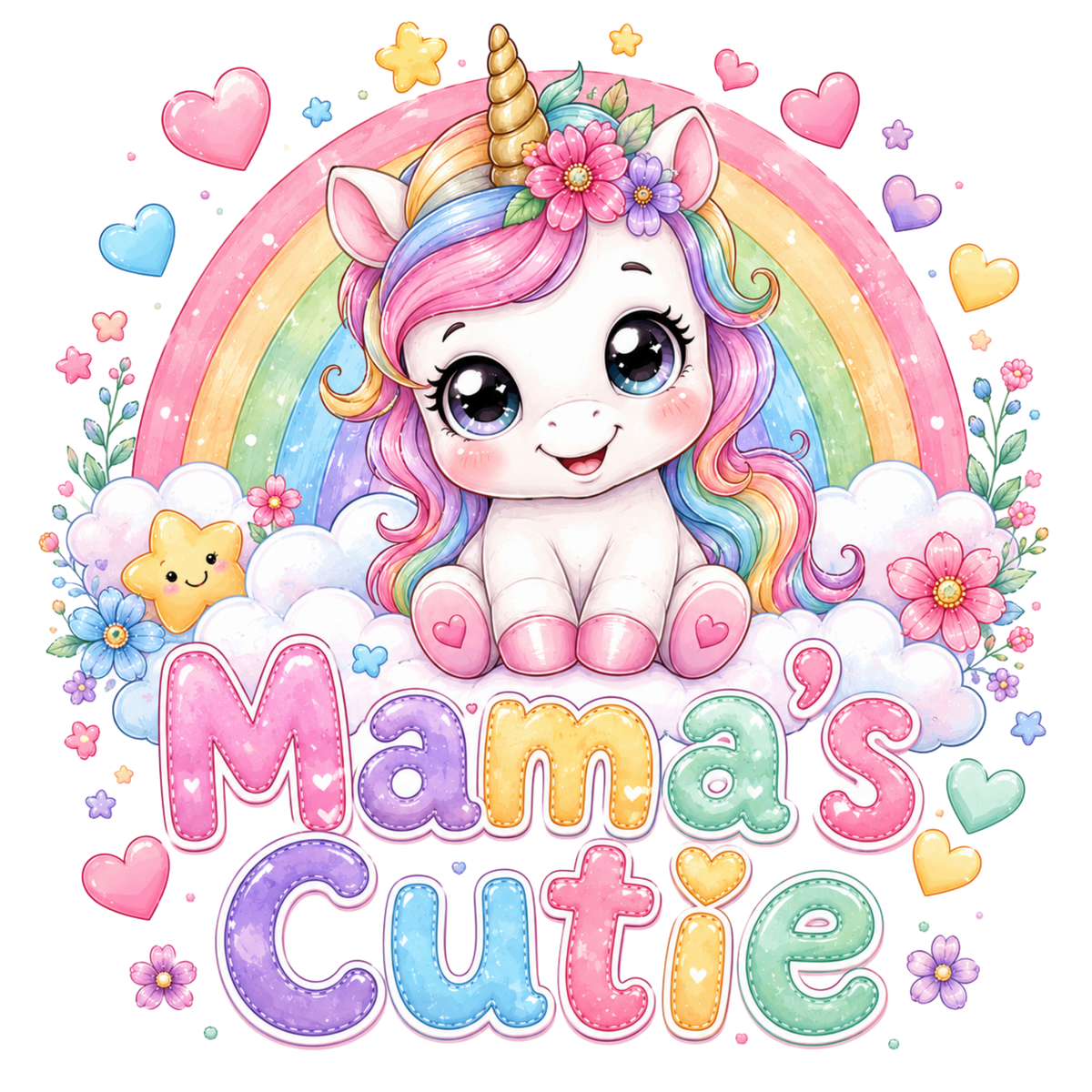 Mama's Cutie Toddler Graphic T-Shirt