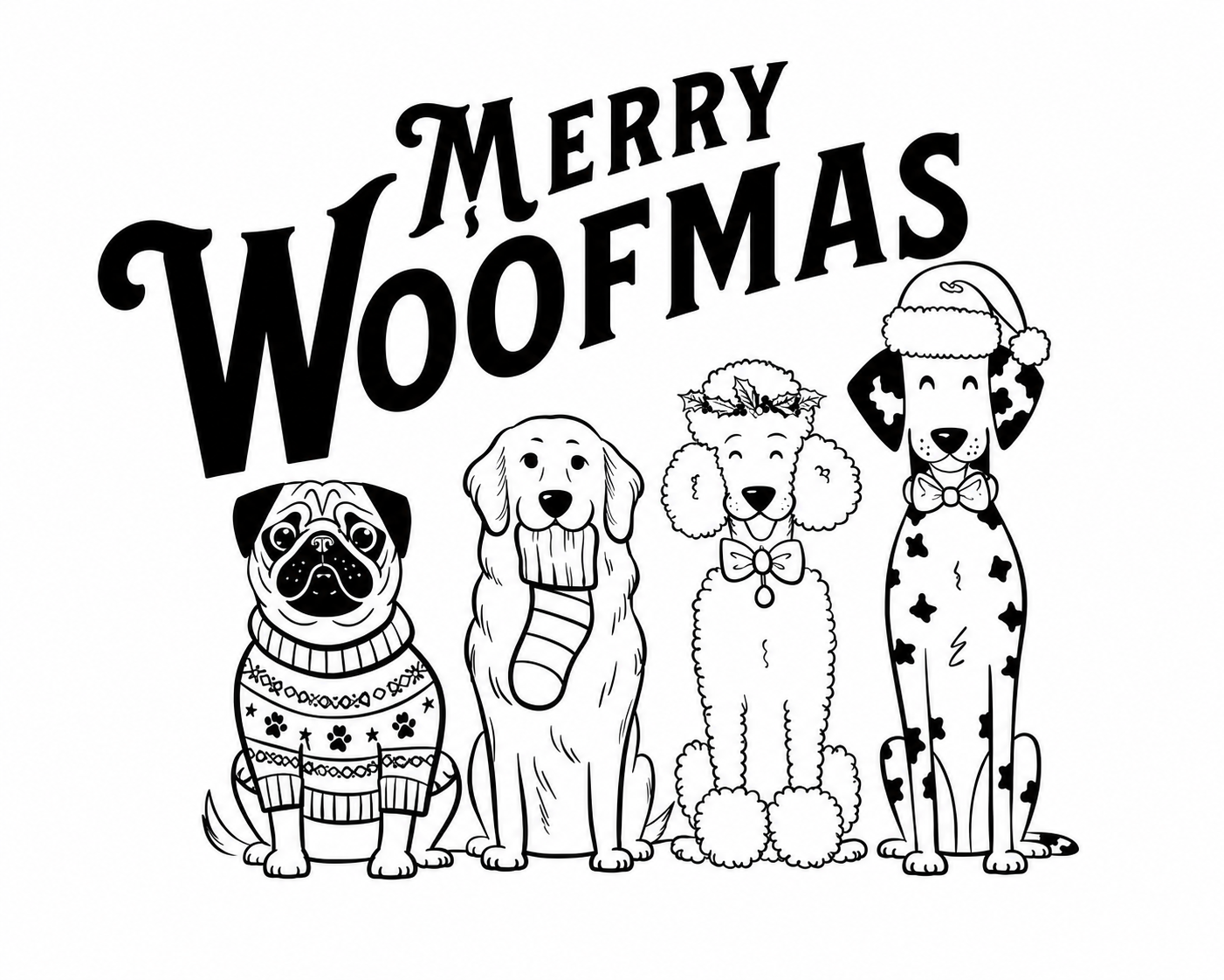 Merry Woofmas - Graphic Sweatshirt