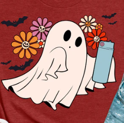 Cute Little Ghost Graphic T-Shirt (Youth)