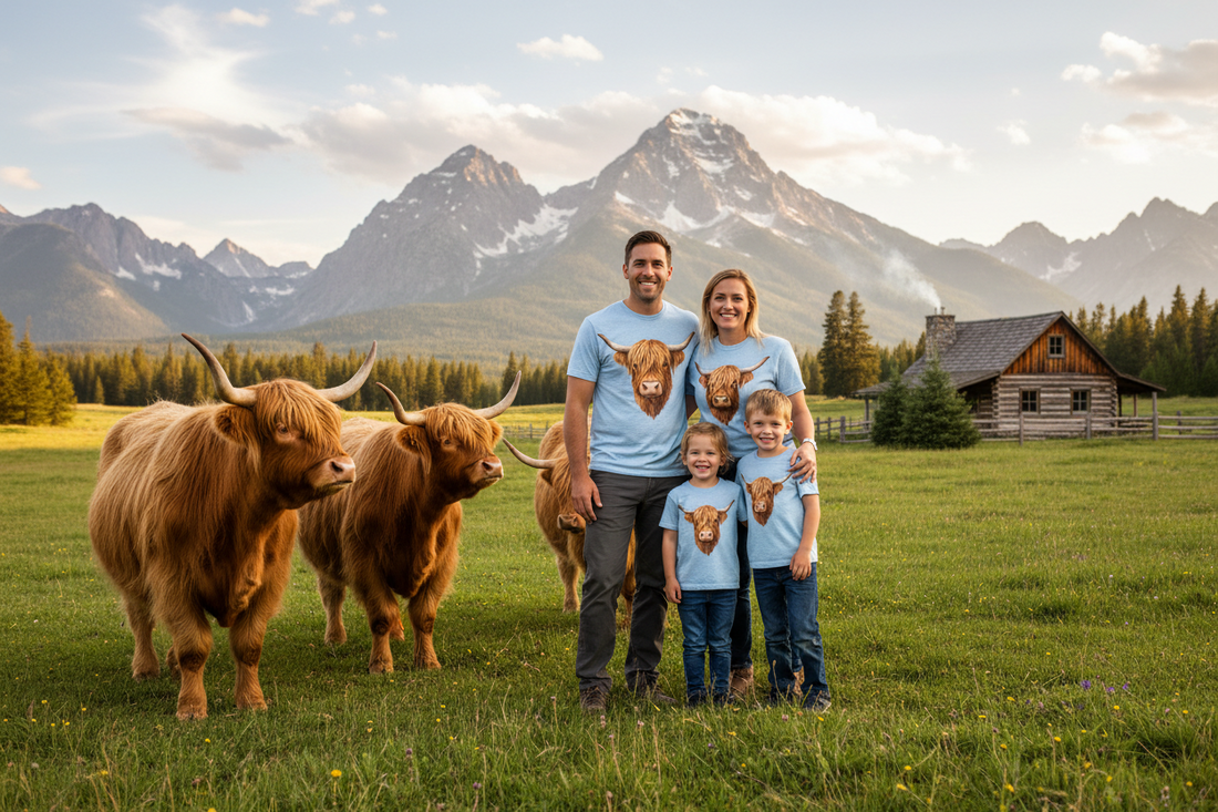 History of Highland Cows + Graphic T-Shirts