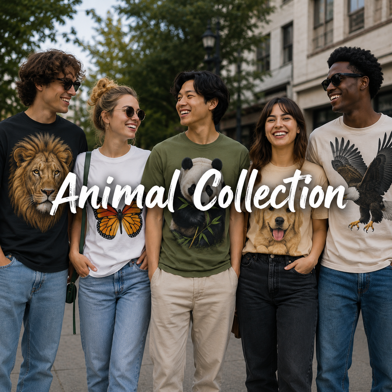 Animal Collection of animal themed graphic t-shirts