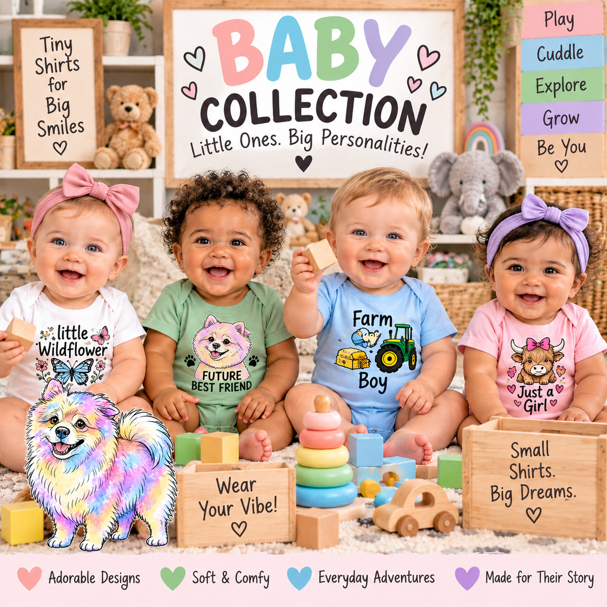 Baby Collection - Graphic Onesies & Tees