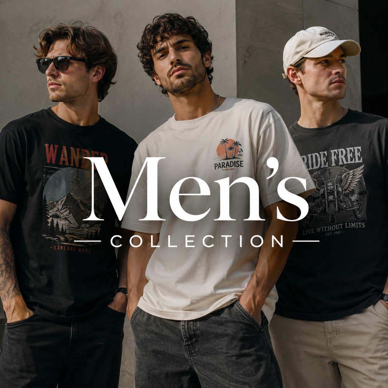 Mens Collection of graphic tees