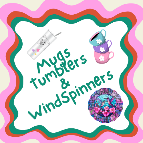 Mugs, Tumblers & Wind Spinners