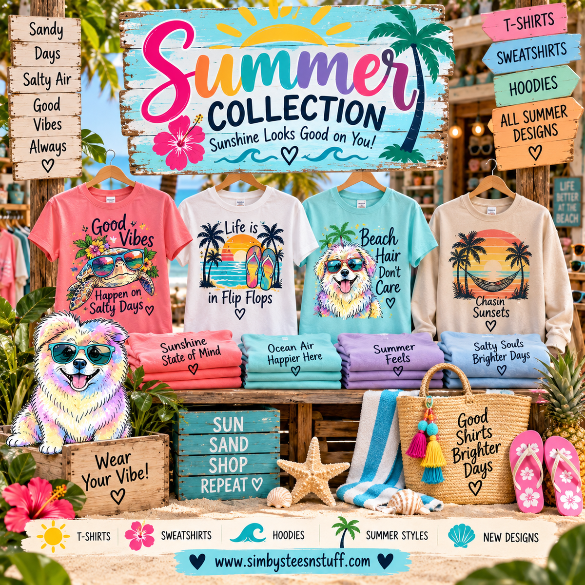 Summer Collection Graphic T-Shirts