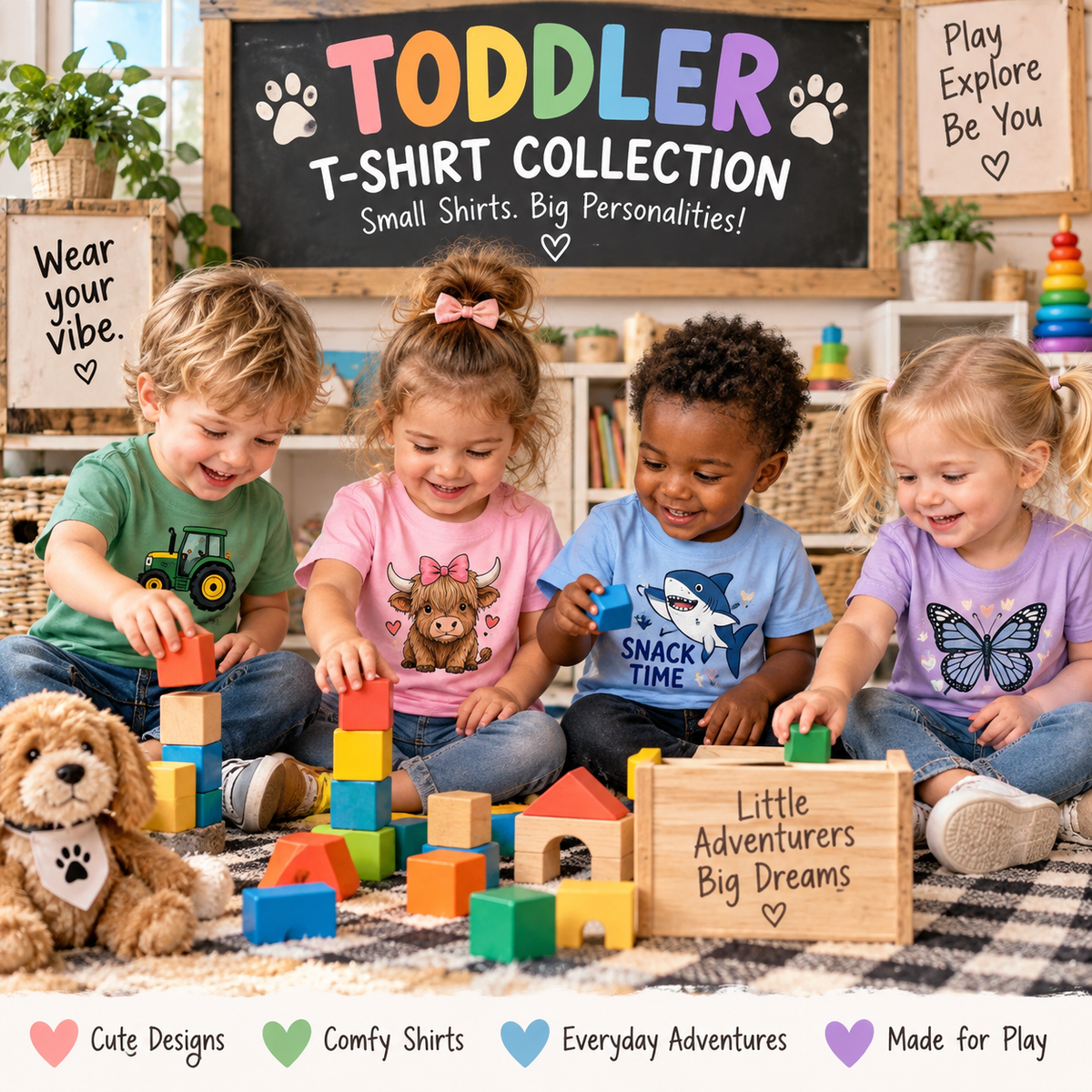 Toddler Graphic T-Shirts & Sweatshirts Collection