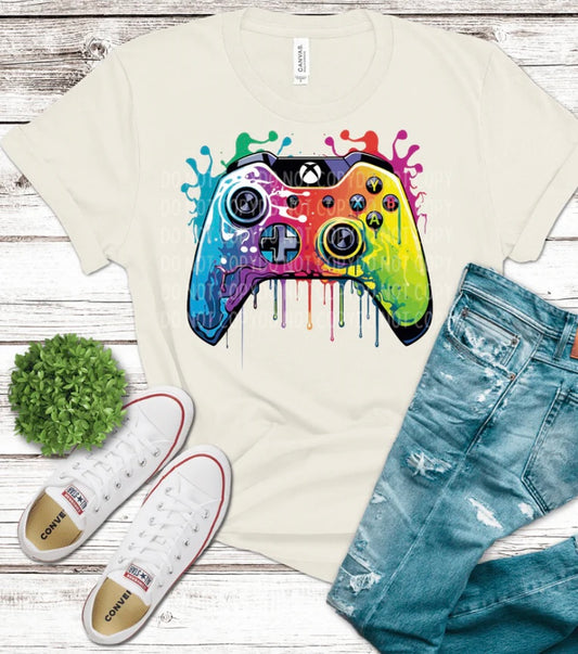 Watercolor Xbox Controller - Graphic T-Shirt