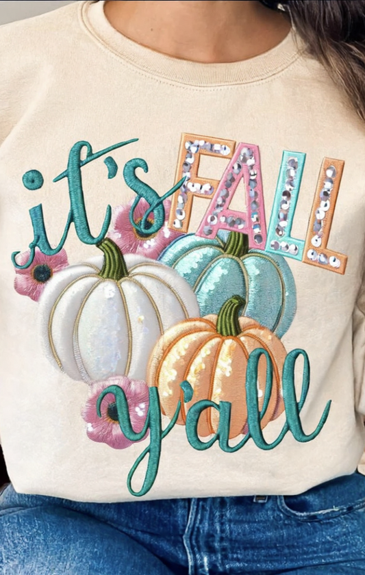 It’s Fall Y’all Graphic Crewneck Sweatshirt