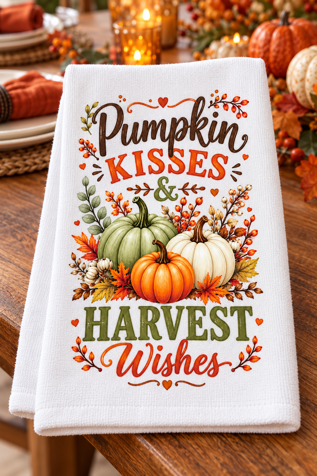 Pumpkin Patches & Warm Wishes Decorative Kitchen Towels