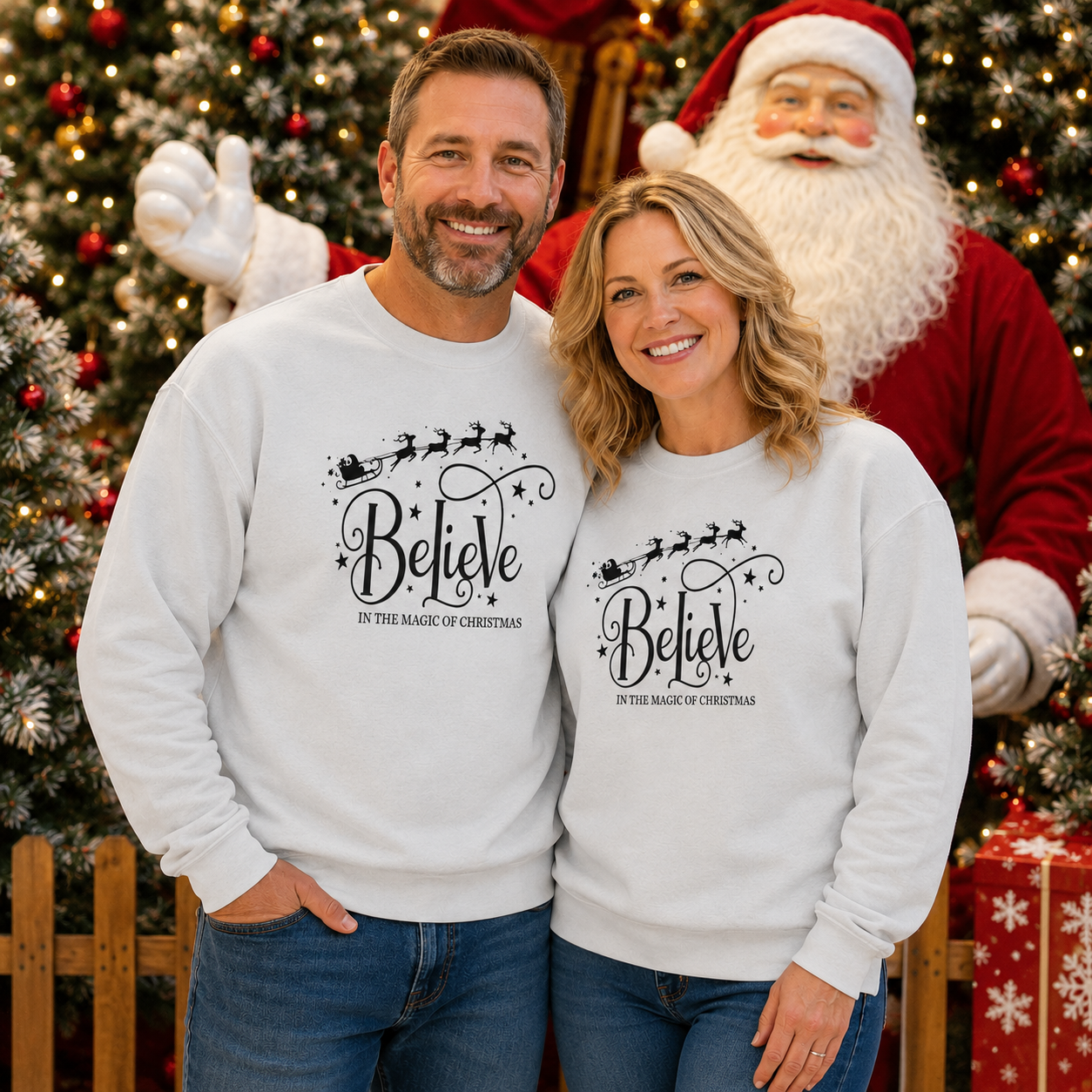 Believe In The Magic Of Christmas / Graphic Sweatshirt