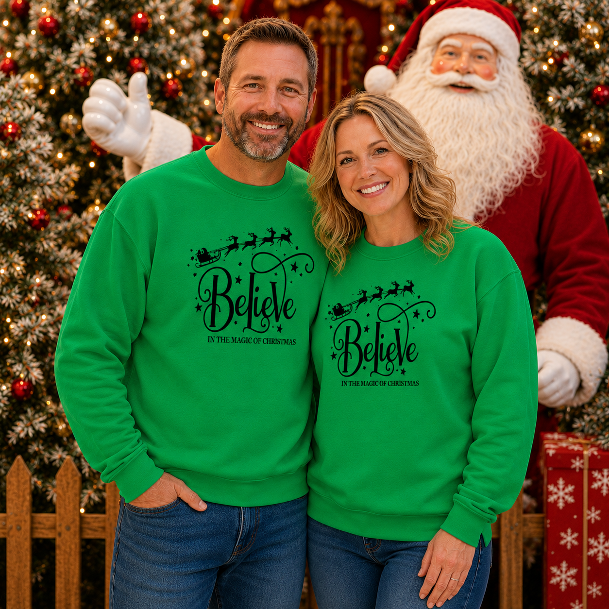 Believe In The Magic Of Christmas / Graphic Sweatshirt