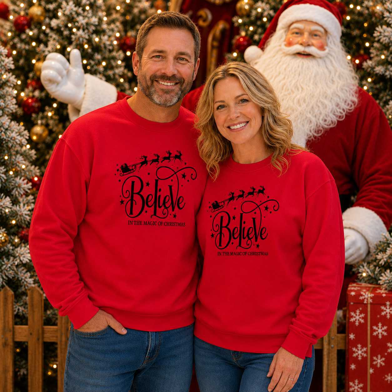 Believe In The Magic Of Christmas / Graphic Sweatshirt