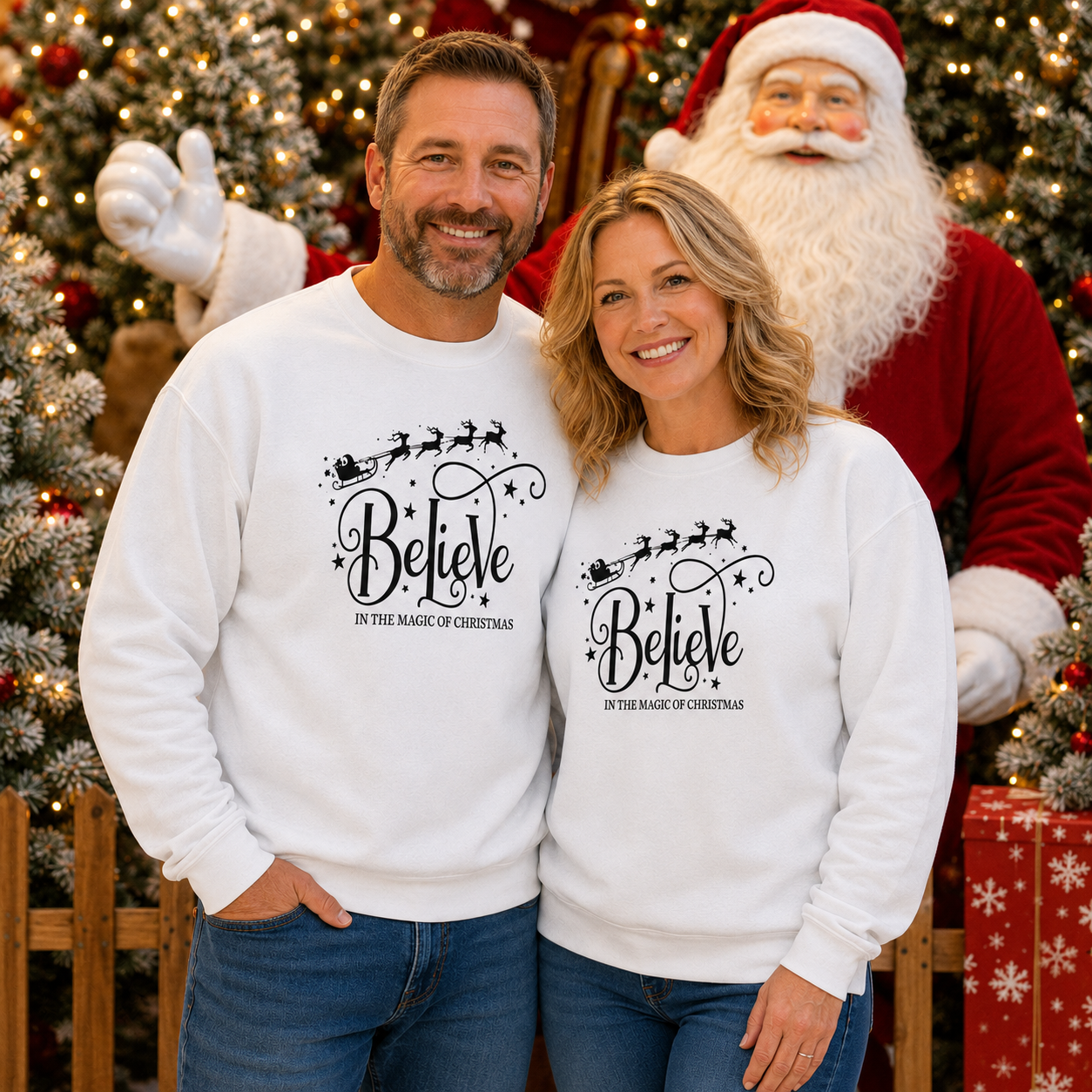 Believe In The Magic Of Christmas / Graphic Sweatshirt
