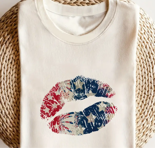 Red, White & Blue lips