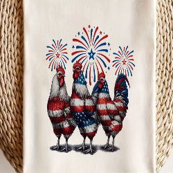 fireworks and chickens tshirt