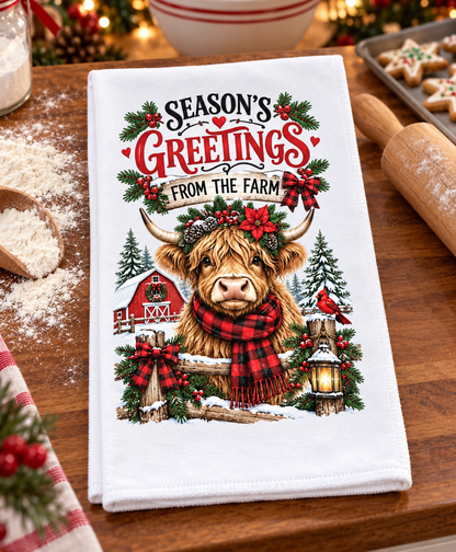 A Homemade Holiday Decorative Kitchen Towels