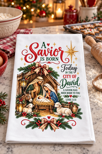 A Homemade Holiday Decorative Kitchen Towels