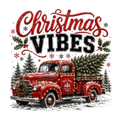 Christmas Vibes & Vintage Truck Holiday Magic