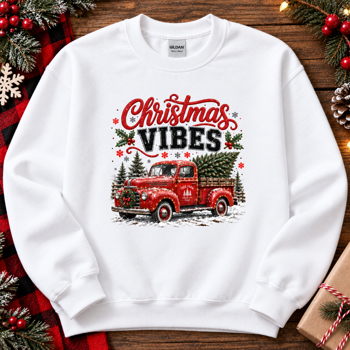 Christmas Vibes & Vintage Truck Holiday Magic