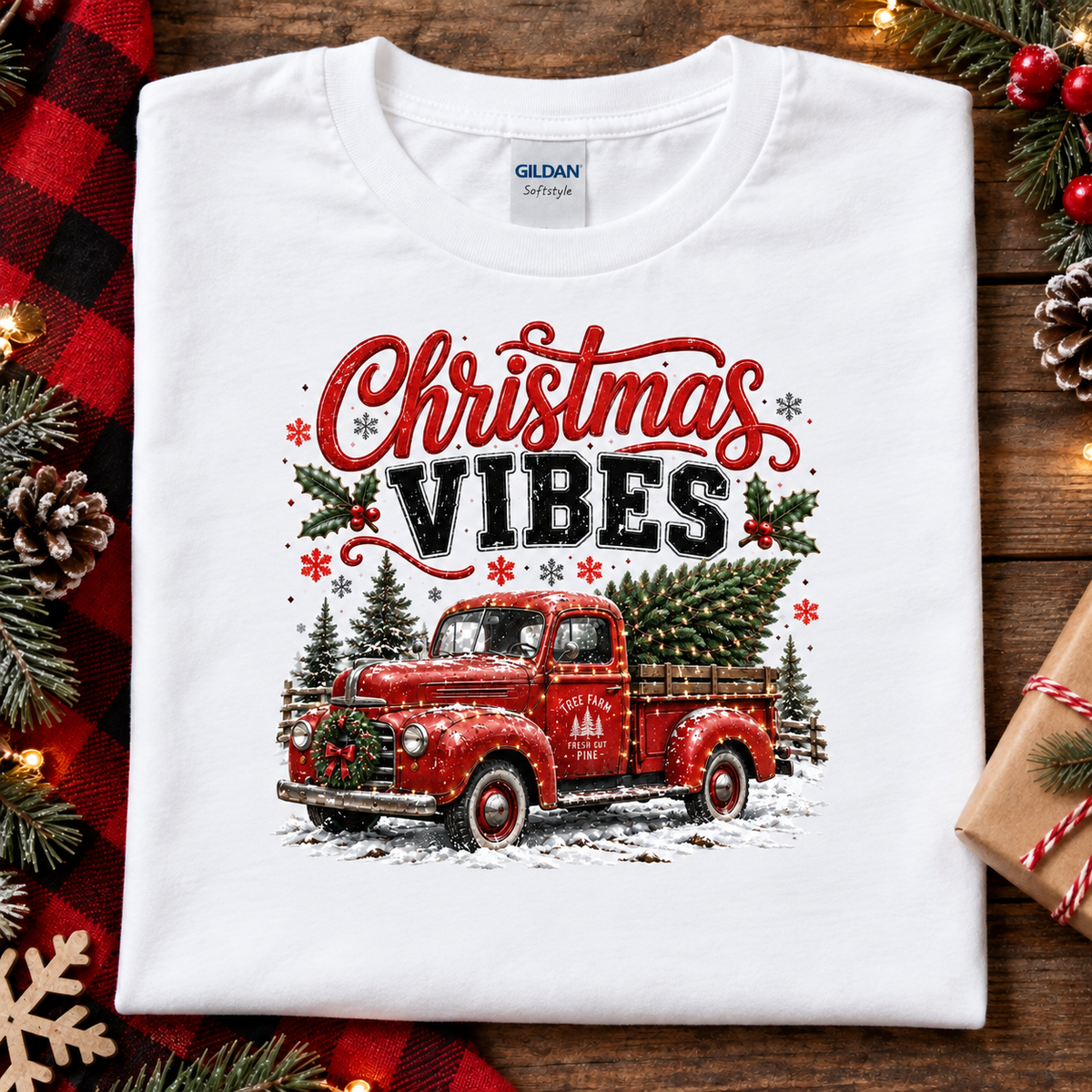 Christmas Vibes & Vintage Truck Holiday Magic