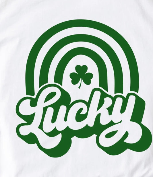 Lucky (Green Ink) - Graphic Sweatshirt