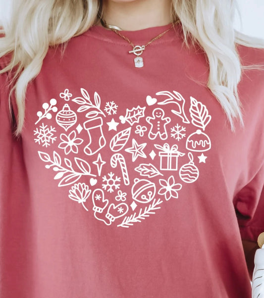 Christmas Heart - Graphic T-Shirt