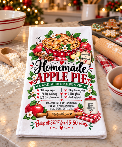 A Homemade Holiday Decorative Kitchen Towels