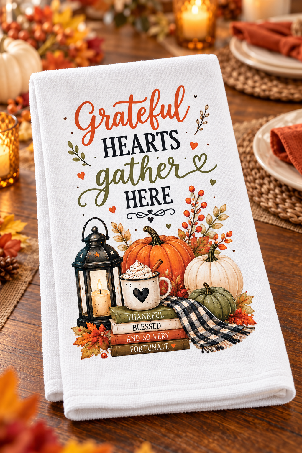 Pumpkin Patches & Warm Wishes Decorative Kitchen Towels