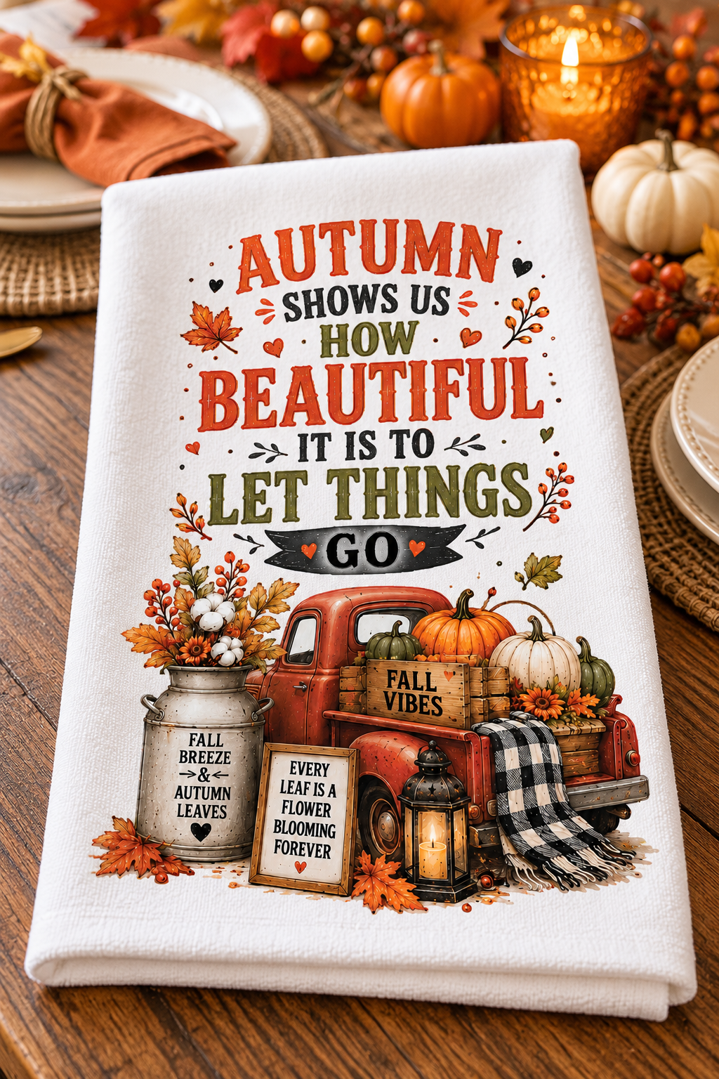 Pumpkin Patches & Warm Wishes Decorative Kitchen Towels