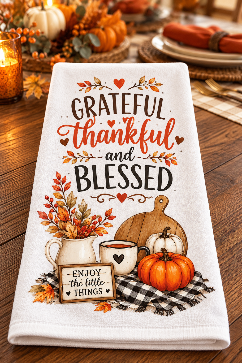 Pumpkin Patches & Warm Wishes Decorative Kitchen Towels