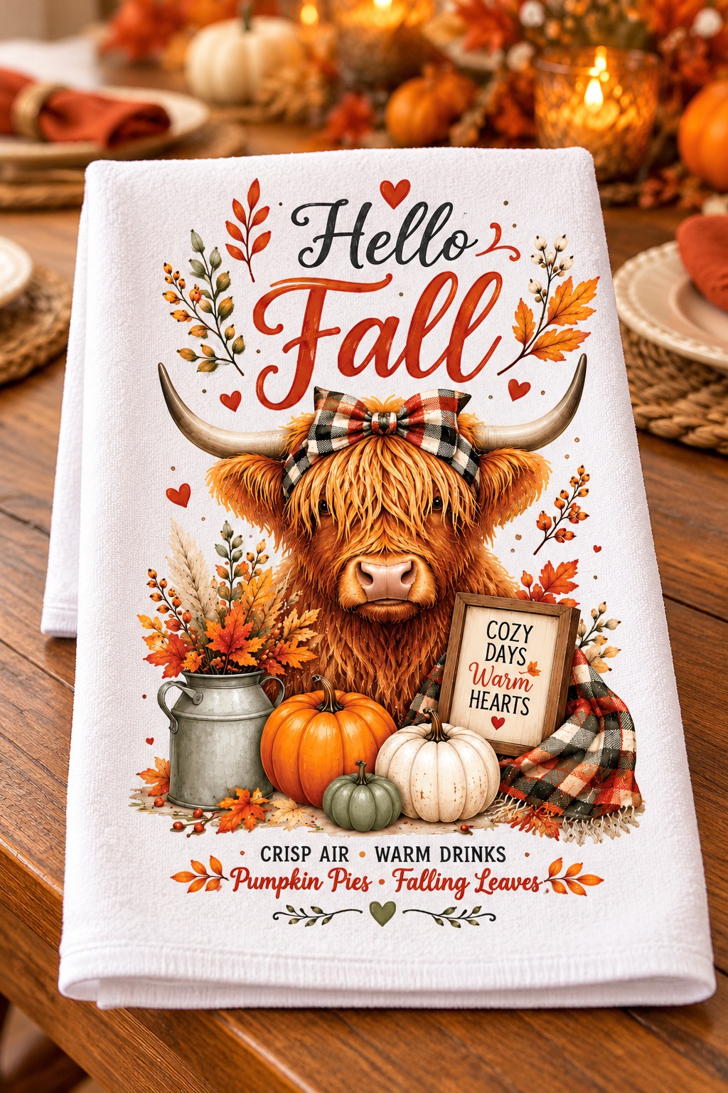 Pumpkin Patches & Warm Wishes Decorative Kitchen Towels