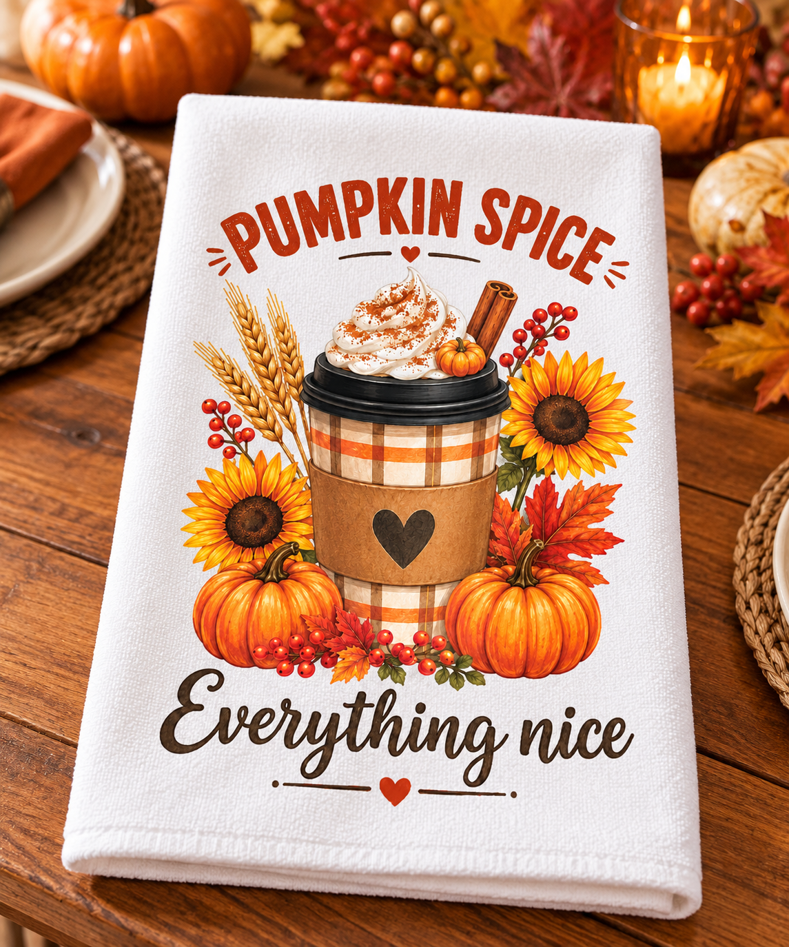 Pumpkin Patches & Warm Wishes Decorative Kitchen Towels
