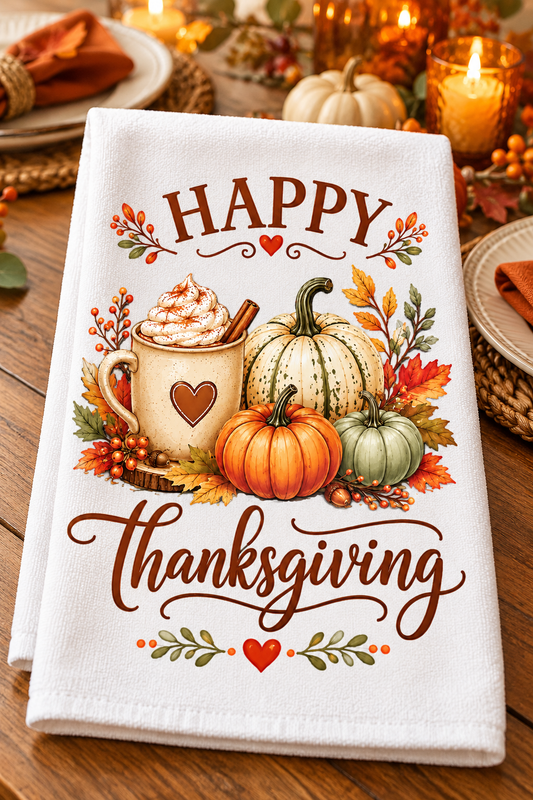 Pumpkin Patches & Warm Wishes Decorative Kitchen Towels