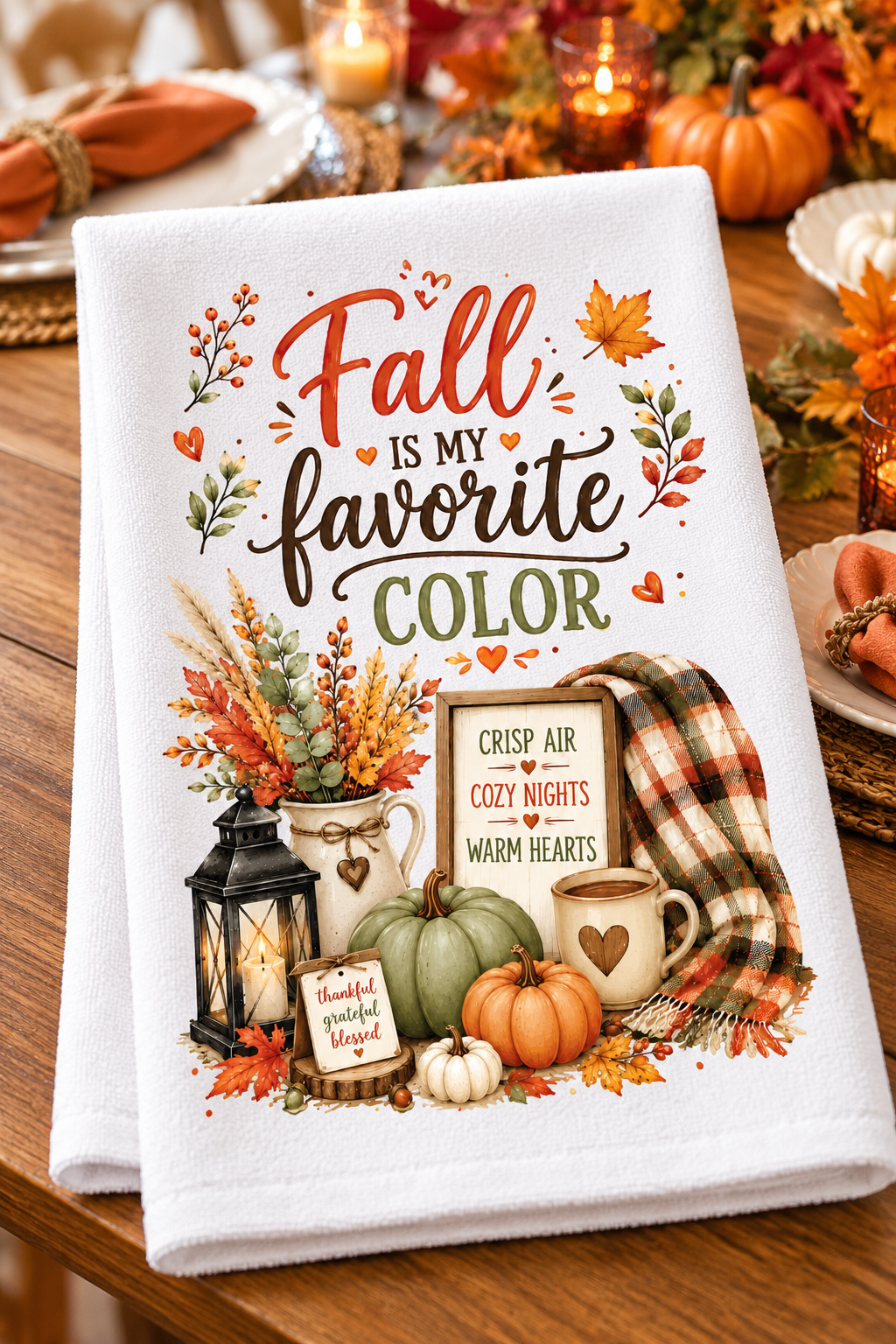 Pumpkin Patches & Warm Wishes Decorative Kitchen Towels