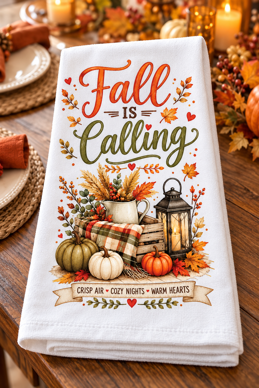 Pumpkin Patches & Warm Wishes Decorative Kitchen Towels