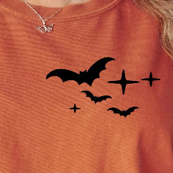 “Freakin Bats t-shirt with small bat  pocket sized graphic over left chest.