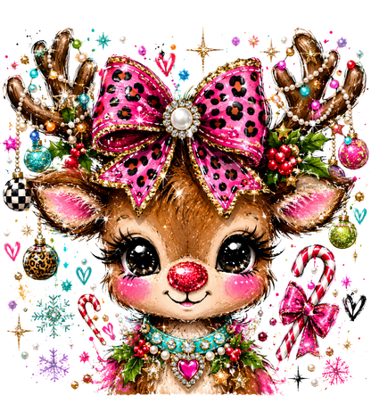 Glamour & Glitz Reindeer Graphic T-Shirt & Sweatshirt
