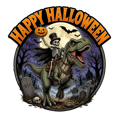 Happy Halloween Skeleton Youth Graphic T-Shirt (Youth)