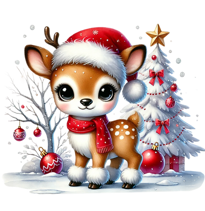 Magical Christmas Reindeer in a Snowy Wonderland (Youth)