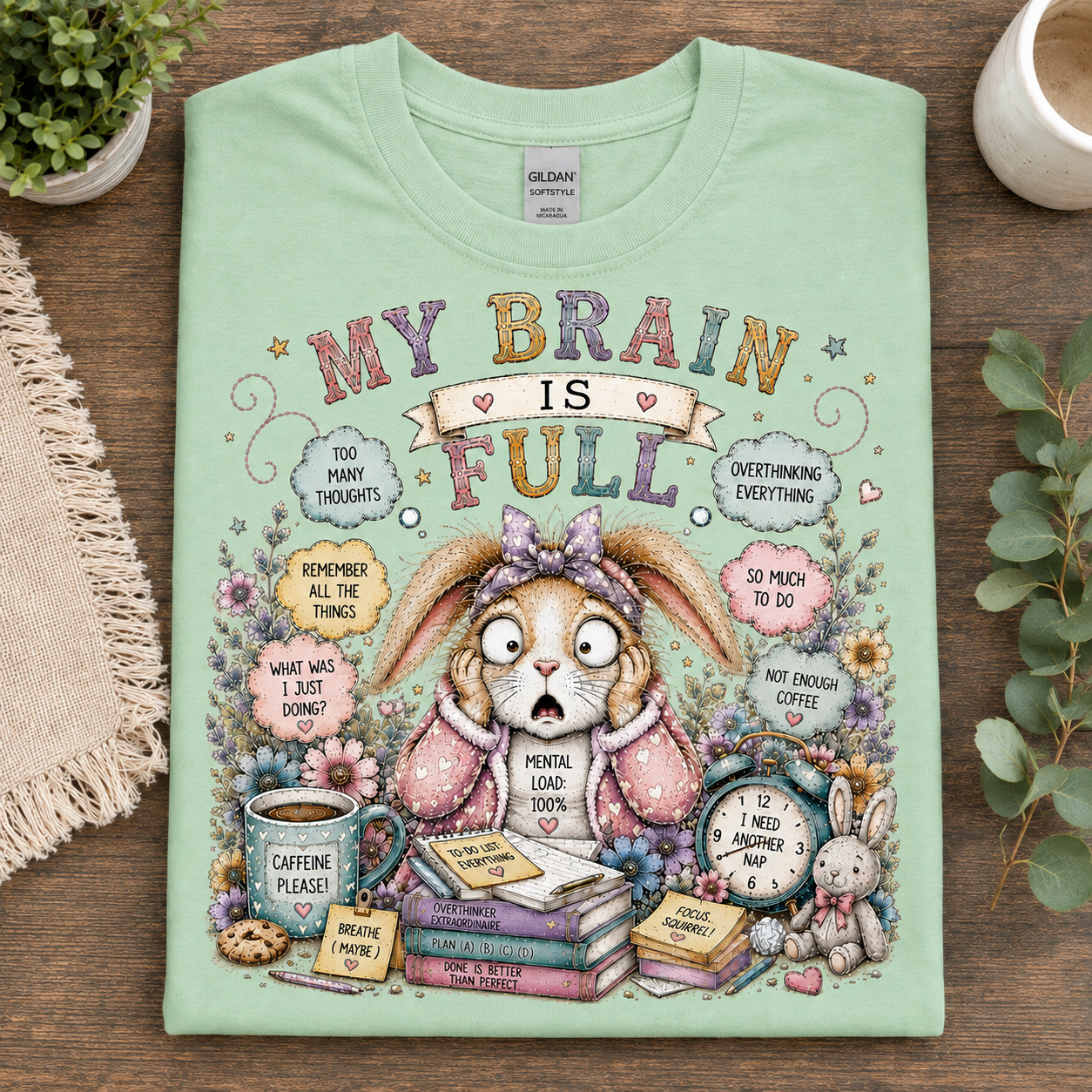 My Brain is Full Graphic T-Shirt