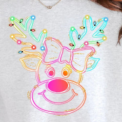 Reindeer (girl with bow) Sweatshirt