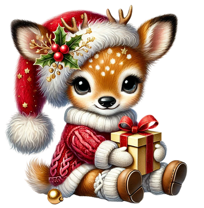 Santa's Little Gift Giver Christmas Reindeer (Toddler)
