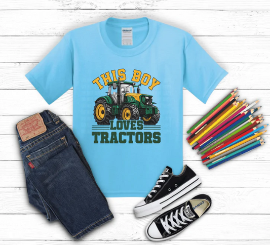 This Boy Loves Tractors / Graphic T-Shirt