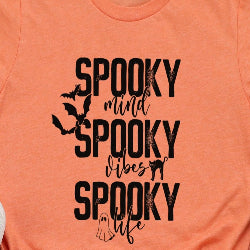 Spooky Mind, Spooky Vibes, Spooky Life - Graphic T-Shirt
