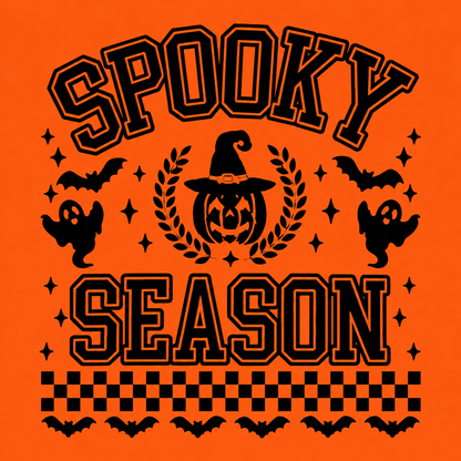 Spooky season close up of graphic design