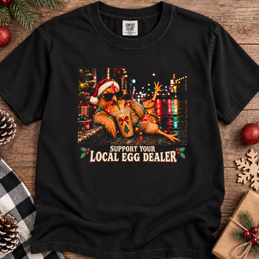 Support Your Local Egg Dealer Christmas Chicken