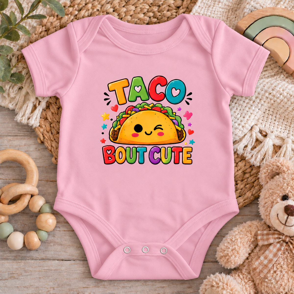 Taco Bout Cute Graphic Onesie