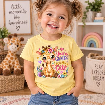 You're Giraffe-tically Cute Toddler Graphic T-Shirt